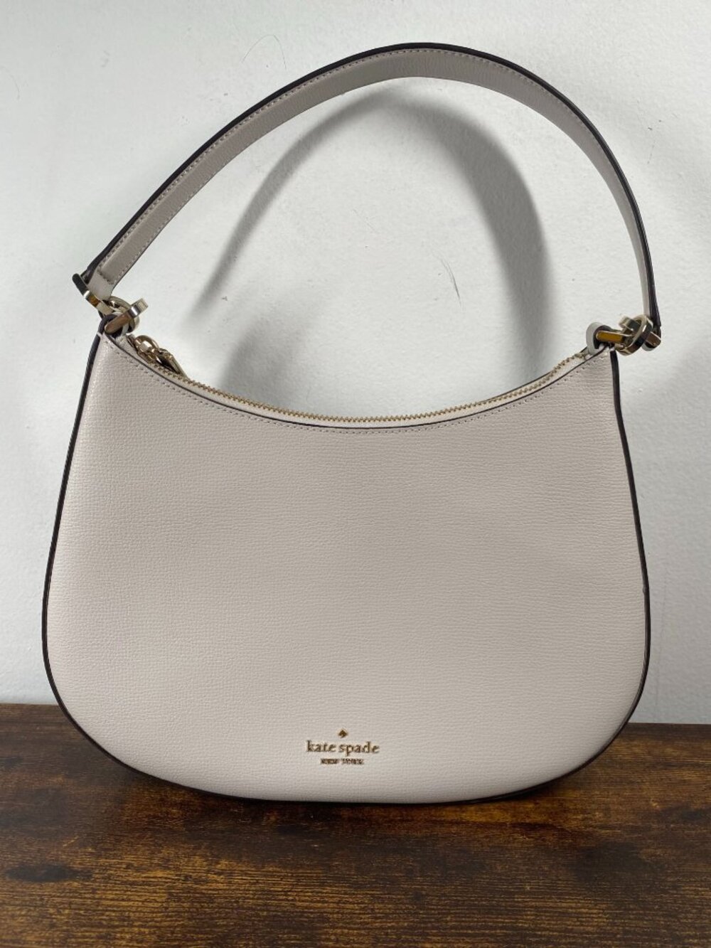 Kate Spade Kristi Shoulder Bag in Warm Cement - Pebbled Leather Small Crossbody